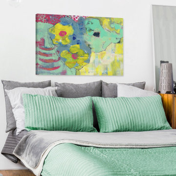 "Elephant in the Room" Painting Print on Wrapped Canvas
