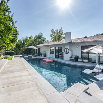 Modern Pool Deck and Backyard Remodel