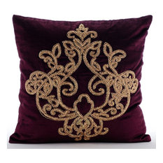 50 Most Por Velvet Euro Sham Bedding For 2018 Houzz Zardozi Damask Purple Euro Shams Covers Velvet 26x26 Pillow Lord Pharaoh