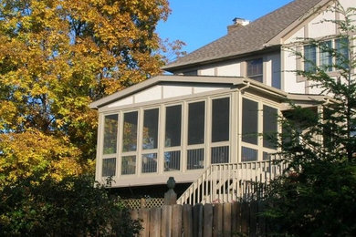 This is an example of a traditional porch design in Cincinnati.