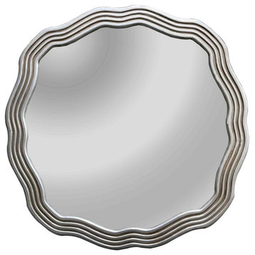CHLOE Reflection CH8M001SP33-RND Silver Finish Round Wall Mirror