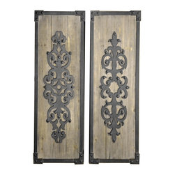 Kenton 40663 Wall Hanging 2-Piece Metal Wall Art Set - Metal Wall Art