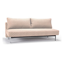 "Innovation" Sly Coz Sand Sofa Bed / Chrome Legs - Sofas
