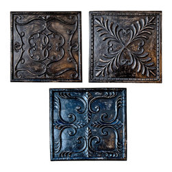 Wooden Block Panels from Artifacts - Wall Sculptures