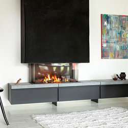 B95 3-sided from Stuv Fireplaces - Indoor Fireplaces