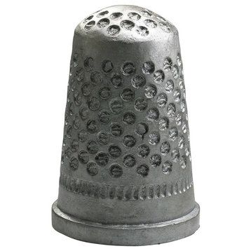 Sewing Thimble Sculpture, Pewter