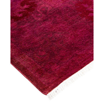 Fine Vibrance, One-of-a-Kind Hand-Knotted Area Rug Pink, 6' 0" x 6' 2"
