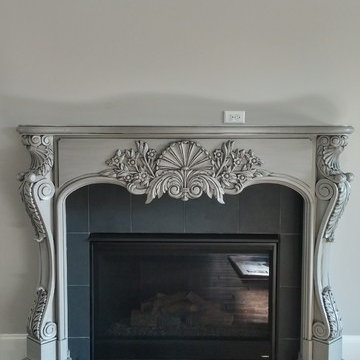 Ornate Living Room Fireplace