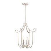 Finesse Polished Nickel Chandelier