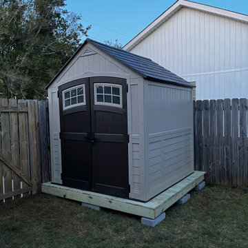 Build up of storage base and storage unit