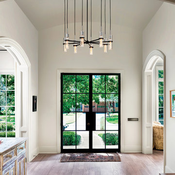 Xavier 8-Light Pendant - Vintage Iron Finish - Clear Glass