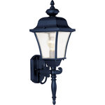 Maxim Lighting International - Senator 1-Light Outdoor Wall Lantern, Black, Seedy - Create a welcoming exterior with the Senator Outdoor Wall Sconce. This 1-light wall sconce is finished in black with seedy glass shades and shines to illuminate your home's landscaping. Hang this sconce with another (sold separately) to frame your front door.