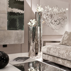 Diamante Design - Diamante - Kaleid Steel Vases -  Italy - Vases