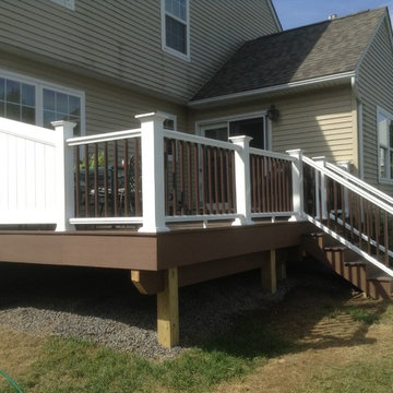 Azek Deck wit Privacy Wall