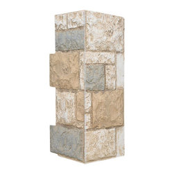 158-FORTRESS STONE CORNER 11" W(EACH SIDE) &times; 24"H &times; 1 1/2"D - Wall Panels