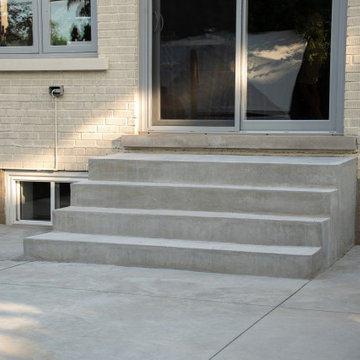 Modern Concrete Front & Backyard Transformation