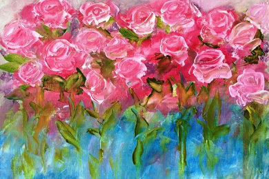 "Rosetum" oil on canvas