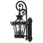 Minka Lavery - Minka Lavery 8932-95-220V Stratford Hall - Four Light Outdoor Wall Lantern - Mounting Direction: Down  ShadeStratford Hall Four  220 Volt Version Her *UL Approved: YES Energy Star Qualified: n/a ADA Certified: n/a  *Number of Lights: Lamp: 4-*Wattage:40w B10.5 Candelabra bulb(s) *Bulb Included:No *Bulb Type:B10.5 Candelabra *Finish Type:Heritage/Gold