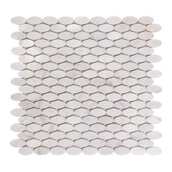 Marble Oval Carrara - Mosaic Tile