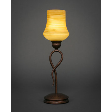 Leaf 1 Light Table Lamp In Bronze (35-BRZ-680)
