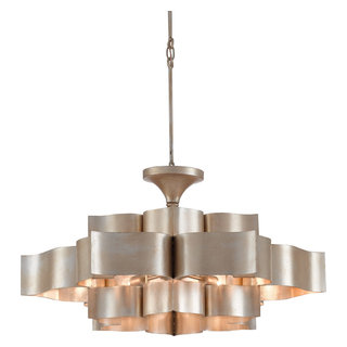 Chapman & Myers Classic Mini Ring Chandelier in Polished Nickel with N