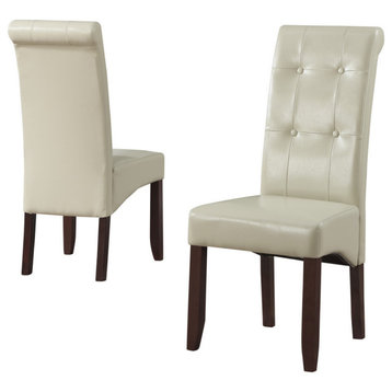 Cosmopolitan Deluxe Tufted Parson Chair (Set of 2)