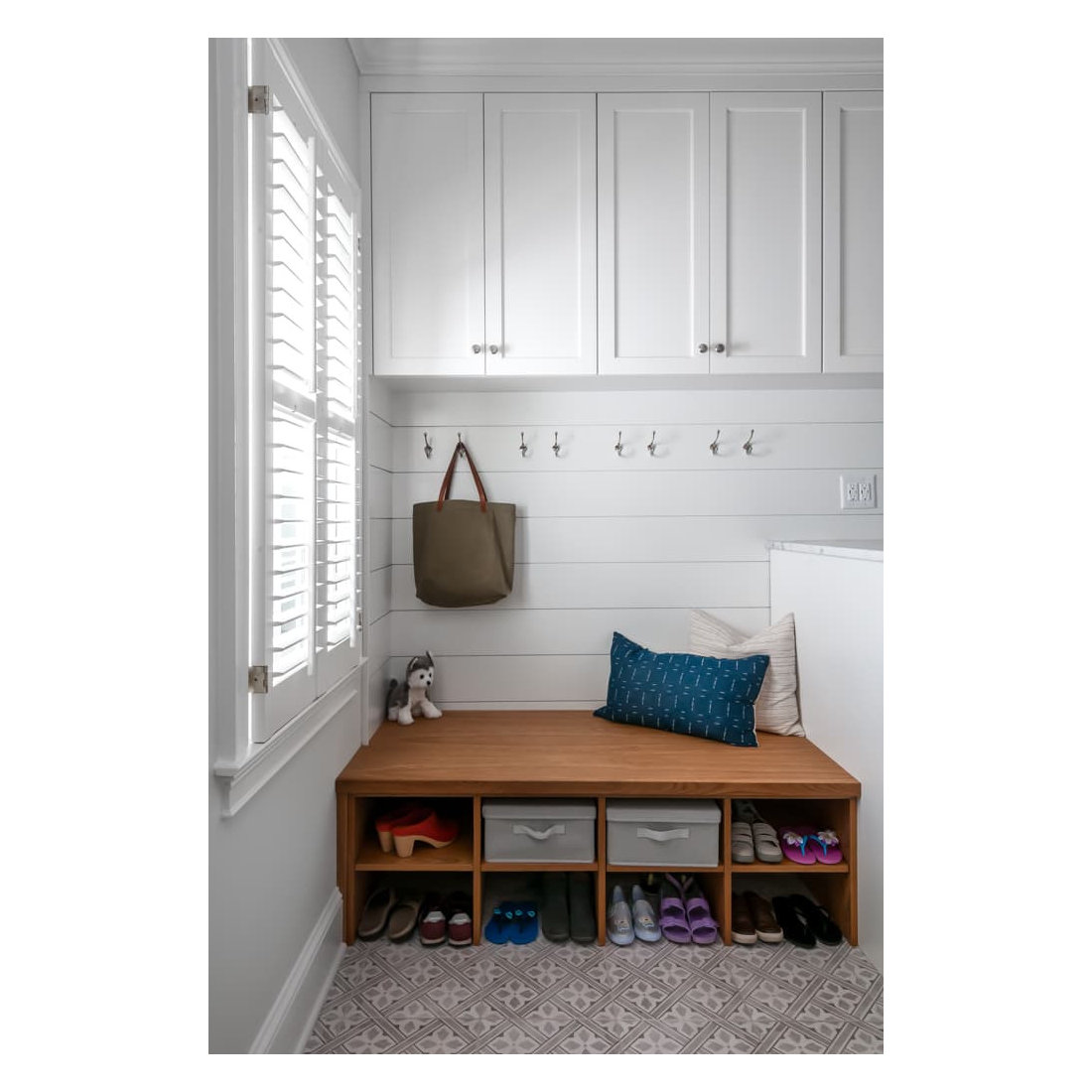 Organized Mudroom and Laundry