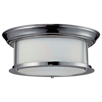 2 Light Flush Mount in Seaside Style - 13.25 Inches Wide by 5.25 Inches High