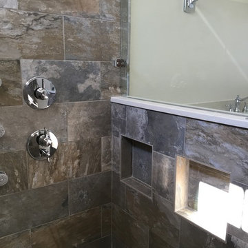 Master Bath shower, durning construction