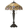 Quoizel TF2802T Blossom 2 Light 27" Tall Buffet Style Table Lamp - Imperial