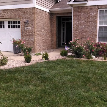 Flower bed with Stone and Edgers