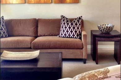 Living room - contemporary living room idea in Phoenix