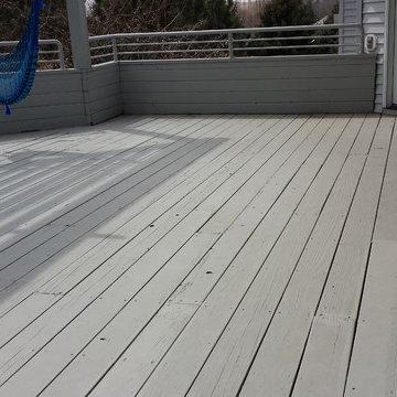 Deck Replacement with Trex Select Pebble Grey Decking
