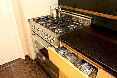 Kitchen - transitional kitchen idea in New York