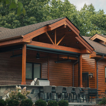 Opipari Residence - Dexter, MI: Covered Patio & MagnaTrack Motorized Screens