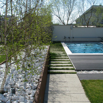 Gradina moderna - minimalist / Minimalist family garden
