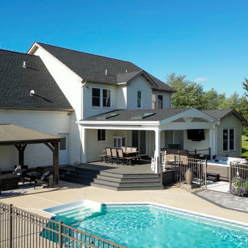 Pool Deck with Covered Living Space