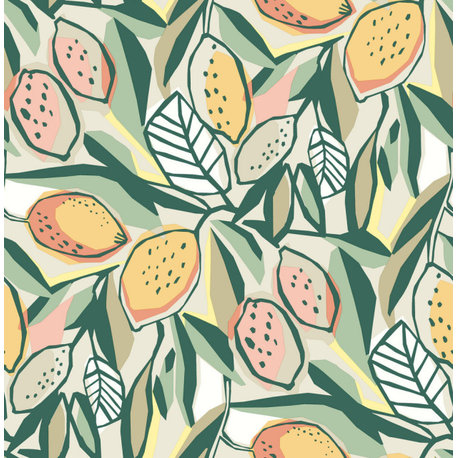 Meyer Peach Citrus Wallpaper Bolt