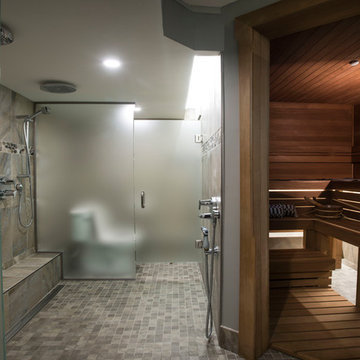 Basement makeover to sauna spa spectacular