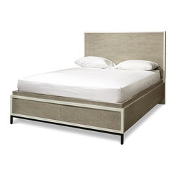 Modern Gray King Platform Storage Bed Frame - Platform Beds