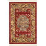 Unique Loom - Unique Loom Red Cyrus Sahand 2' 2 x 3' 0 Area Rug - Our Sahand Collection brings the authentic feel of Persia into your home. Not only are these rugs unique, they can also be used in a variety of decorative ways. This collection graciously blends Persian and European designs with today's trends. The mixture of bright and subtle colors, along with the complexity of the vivacious patterns, will highlight any area in your house.