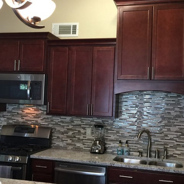 Cherry Wood Skarer Style Cabinets