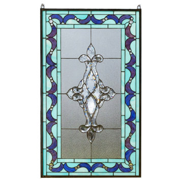 Beveled Glass Panel, 20" x 34.25"