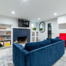 traditional basement but still light and bright