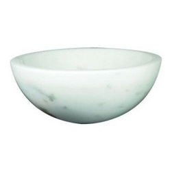 Marble Stone Classic Vessel Sink, White - Bathroom Sinks