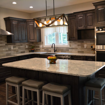 Rustic Maple with Smoke Stain and Ebony Glazing