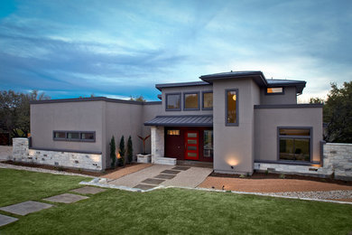 Trendy exterior home photo in Austin