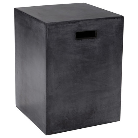 Castor End Table, Black