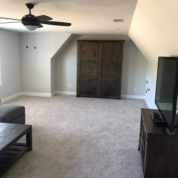 Vertical Queen Size Murphy Bed Cabinet with Walnut Stain Finish