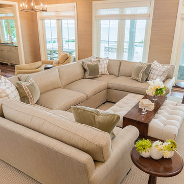 Catawba Island Lakefront Home; Great Room & Bar